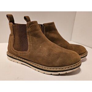 Nordstrom Little Girls Brown Faux Leather Ankle Booties Size 13M